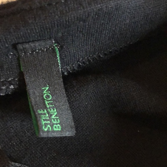 Benetton black tank dress. Side zip. - Picture 5 of 8